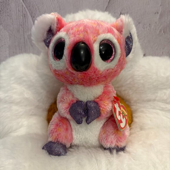 Kacey TY Beanie Boos Pink Koala 2015 Plush Stuffy (SKU: 249TO) - Picture 1 of 10